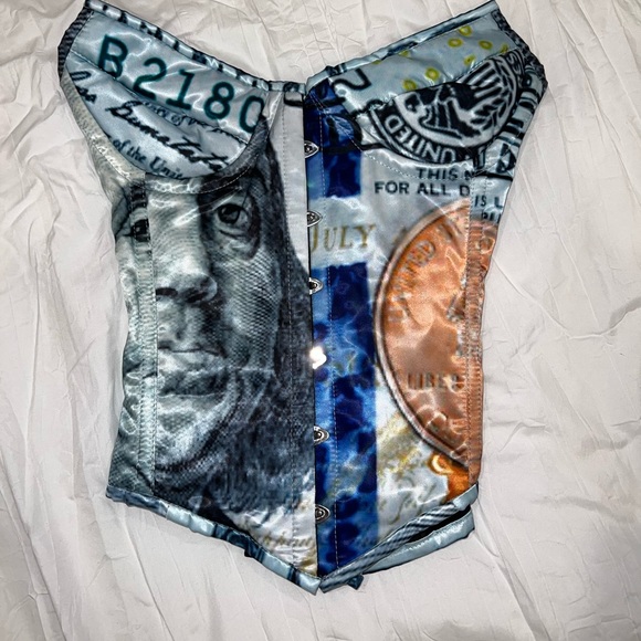 SOLD - Money Corset - Picture 5 of 9